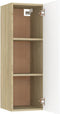 vidaXL - Tv-meubels - 2 - st - 30,5x30x90 - cm - bewerkt - hout - wit - sonoma - eiken
