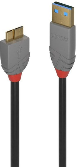 Lindy 36766 - USB-kabel USB 3.2 Gen1 - 1.00 m - Zwart