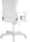 Deltaco GAM-080-W - Gaming chair - RGB-verlichting 332 standen - Kunstleer