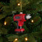 House of Seasons Kerst Ornament Boormachine - Glas - L9 x B3,5 x H9 cm - Rood