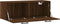 vidaXL - Wandkast - 100x36,5x35 - cm - bewerkt - hout - bruin - eikenkleur