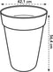 Elho Loft Urban Rond Hoog 42 - Grote Bloempot voor Buiten - Waterreservoir - 100% Gerecycled Plastic - Ø 42.0 x H 56.0 cm - Antraciet