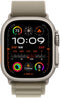 Apple MT5V3ZM/A - Bandje voor Apple Watch 44mm 45mm 49mm - Robuust textiel met titanium G-haak - Groen