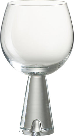 J-Line wijnglas Dean - glas - transparant - 4 stuks