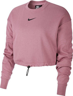 Nike Nsswsh Creft - Sporttrui Dames - Verkleuring bij kraag - Plum Dust/Black - M