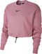 Nike Nsswsh Creft - Sporttrui Dames - Verkleuring bij kraag - Plum Dust/Black - M