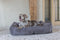 Designed by Lotte Ribbed - Hondenmand - Premium ribstof - Bruin - 95x80x23 cm