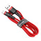 Baseus CALKLF-C09 - USB/Lightning kabel - 1,5A snelladen - Rood