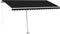 vidaXL - Luifel - handmatig - uittrekbaar - met - LED - 450x300 - cm - antracietkleur