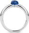 TI SENTO Ring 12111DB - Zilveren dames ring - Gerhodineerd - Blauw