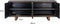 Richmond Interiors Dressoir Hunter 4-deuren (Black rustic)