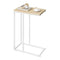 Woltu Bijzettafel Side Table - Metaal Frame en MDF Blad - Licht Eiken - 45 x 25 x 63,5 cm