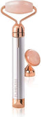 Finishing Touch Flawless Contour Rozenkwarts Gezichtsmassageroller - 2 opzetstukken - inclusief batterij