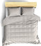 De Witte Lietaer Zygo - Dekbedovertrek Lits Jumeaux - Katoen Satijn 240 x 220 cm - Taupe