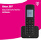Sinus 207 draadloze telefoon, zwart, grafisch display, stralingsarm, nieuw in originele verpakking -