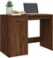 vidaXL - Bureau - 100x49x75 - cm - bewerkt - hout - bruin - eikenkleur