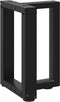 vidaXL - Salontafelpoten - 2 - st - T-vormig - 28x25x(42-43) - cm - staal - zwart