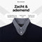Milanoro Herenpullover - Overhemdkraag - Navy - L