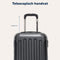 TRVLMORE Kofferset - 3 Delig - 38L Handbagage + 70L en 110L Ruimbagage - Lichtgewicht - Zwart