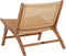 MUST Living Lounge chair Lazy Loom Natural,69x65x76 cm, teakwood