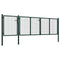 vidaXL - Poort - 400x75 - cm - staal - groen
