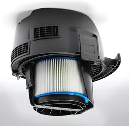 Nilfisk ATTIX 961-01 - Trommelstofzuiger - 3000 W 70 l roestvrij staal - Blauw Zilver