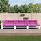 vidaXL - Palletkussens - 7 - st - stof - roze