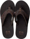 Reef Leather Fanning - Heren Slippers - Maat 37,5 - Bruin