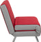 FARRIS - Slaapbank 1-zit - Rood - Polyester