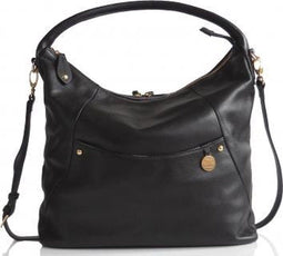 PacaPod Jasper - Luiertas - Luxe leer - Zwart