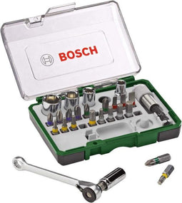 Bosch 2 607 017 160 - Schroefbitset 27 delig - Inclusief ratel en bithouder (1 set)