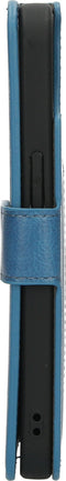 Mobiparts iPhone 15 - Classic Wallet Case - Ruimte voor pasjes - Steel Blue