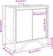 vidaXL - Wastafelkast - 60x35x60 - cm - bewerkt - hout - sonoma - eikenkleurig