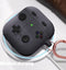 Classic Console Design AirPods Hoesje met Sleutelhanger - Geschikt voor AirPods 1 en 2 - Gray - 360° Bescherming