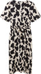 TOM TAILOR printed dress with wrap - Dames Jurk - Maat 38 - V-hals (2023)