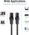 Vention CAT 6 UTP Netwerk Kabel - Platte - Vergulde contactpunten - Zwart - 5 meter