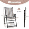 Coast Tuinstoelen - Inklapbaar - Ergonomisch - Draagbaar - 51 x 61,5 x 92 cm - Grijs
