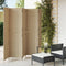 vidaXL - Kamerscherm - 5 - panelen - poly - rattan - beige
