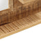 vidaXL - Spiegel - met - schappen - 80x8x55 - cm - glas - en - massief - mangohout