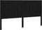 vidaXL - Hoofdbord - 145,5x4x100 - cm - massief - grenenhout - zwart