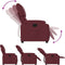 Fauteuil verstelbaar stof wijnrood