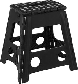 5Five Opvouwbaar trapje / opstapje - Kunststof - H39 CM - Zwart