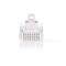 Nedis RJ45-Connector - Male - Solid UTP CAT5 - Recht - Verguld - 10 Stuks - PVC - Transparant - Envelop