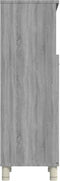 vidaXL - Badkamerkast - 30x30x95 - cm - bewerkt - hout - grijs - sonoma - eikenkleurig