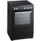 Etna FIV560ZWA - Inductiefornuis 4-pits - Elektrische oven 65L - Zwart