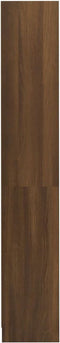 vidaXL - Boekenkast - met - 4 - schappen - 80x24x142 - cm - hout - bruin - eikenkleur