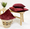 Dutch Decor FINN - Kussenhoes 60x60 cm - velvet - effen kleur - Merlot - rood - met rits