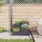 vidaXL - Tuinplanter - 80x80x60 - cm - Antraciet - Staal
