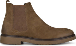 PS Poelman HUDSON - Chelsea Laarzen - Nubuck leer - Donker Taupe - Maat 45