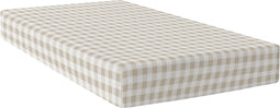 Verstelbaar onderlaken HappyFriday Basic Kids Beige 90 x 200 x 32 cm Vichy